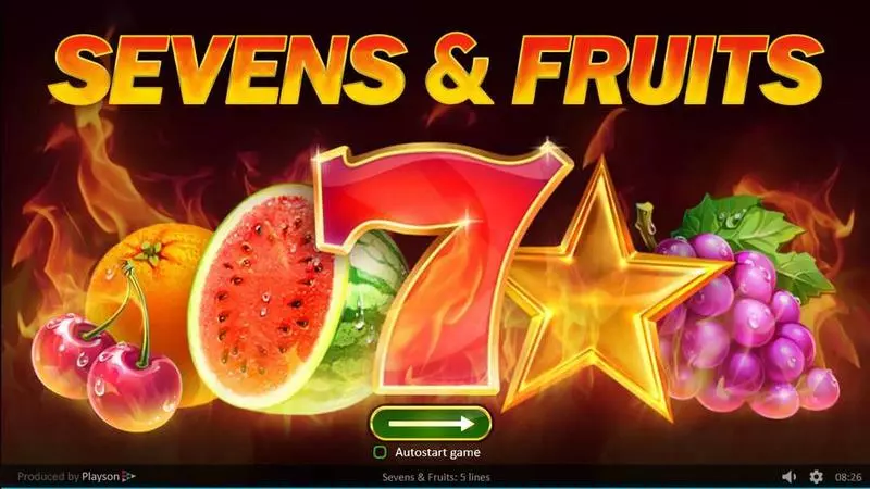 Sevens & Fruits  Real Money Slot made by Playson - Info and Rules