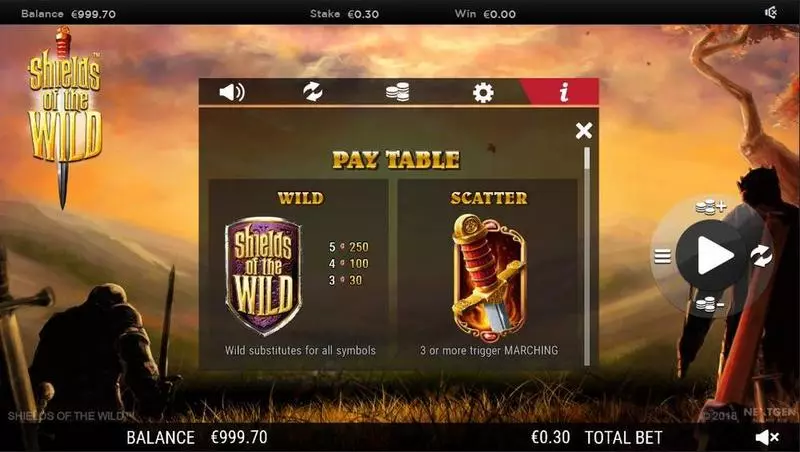 Shields of the Wild   Real Money Slot made by NextGen Gaming - Bonus 1