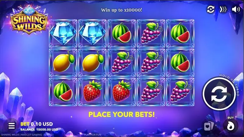 Shining Wilds  Real Money Slot made by Mascot Gaming - Main Screen Reels