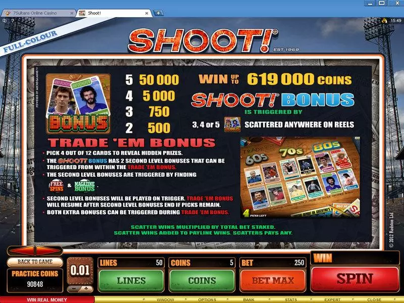 Shoot!  Real Money Slot made by Microgaming - Bonus 1