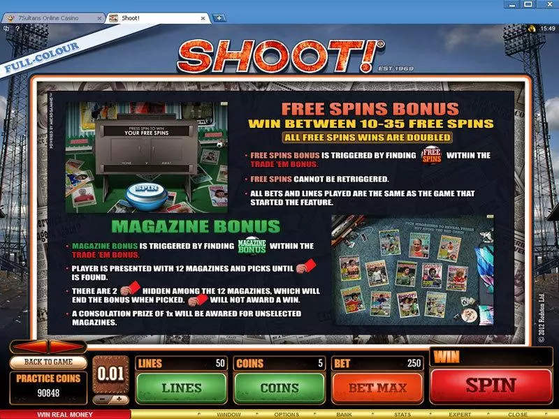 Shoot!  Real Money Slot made by Microgaming - Bonus 2