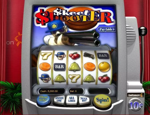 SkeetShooter  Real Money Slot made by NetEnt - Main Screen Reels