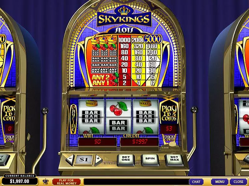 Sky Kings  Real Money Slot made by PlayTech - Main Screen Reels