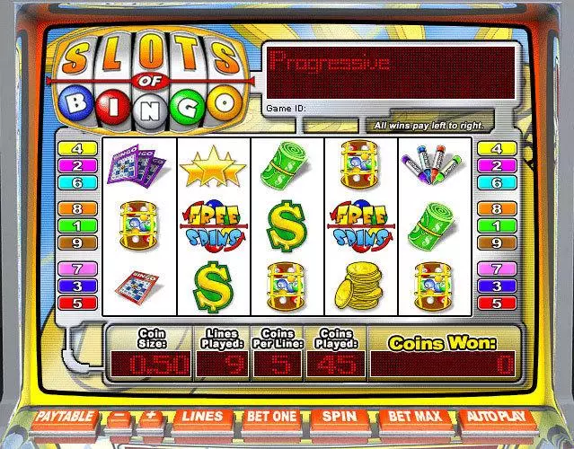 Slots of Bingo  Real Money Slot made by Leap Frog - Main Screen Reels