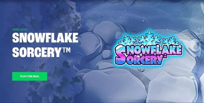 Snowflake Sorcery  Real Money Slot made by StakeLogic - Introduction Screen