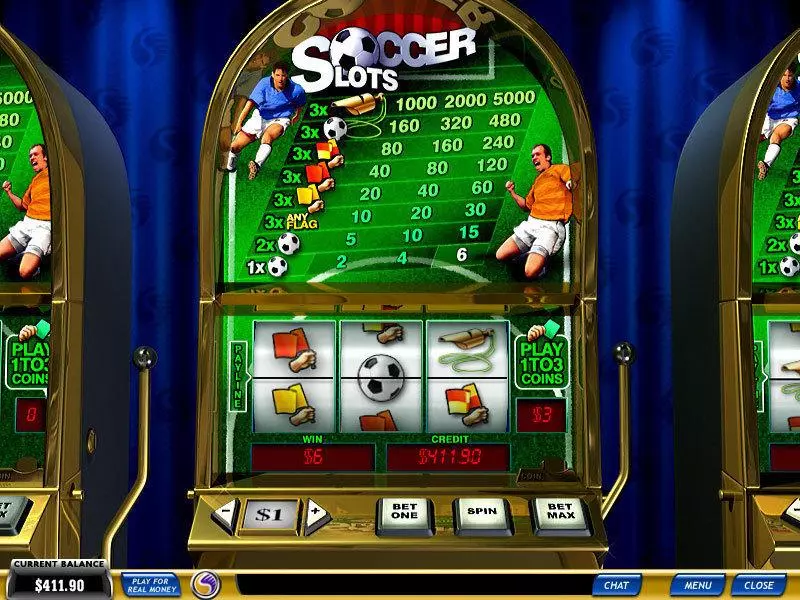 Soccer  Real Money Slot made by PlayTech - Main Screen Reels