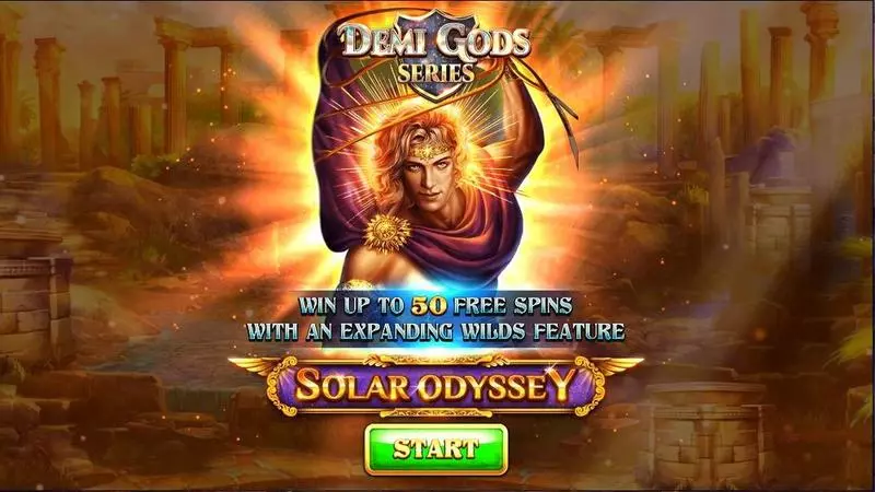 Solar Odyssey  Real Money Slot made by Spinomenal - Introduction Screen