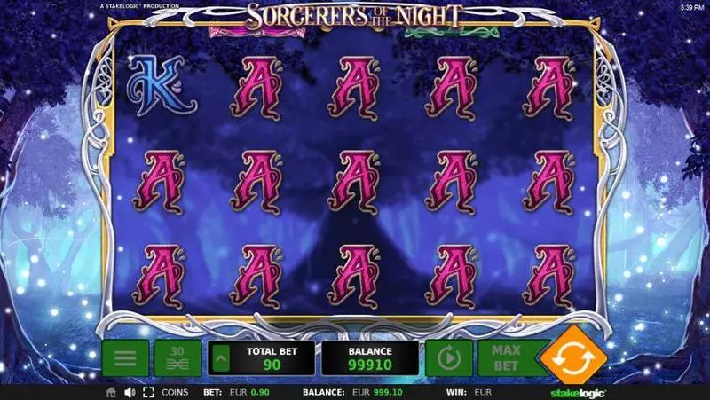 Sorcerers of the Night  Real Money Slot made by StakeLogic - Main Screen Reels