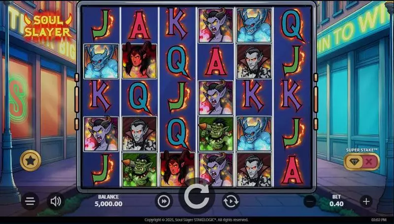 Soul Slayer  Real Money Slot made by StakeLogic - Main Screen Reels
