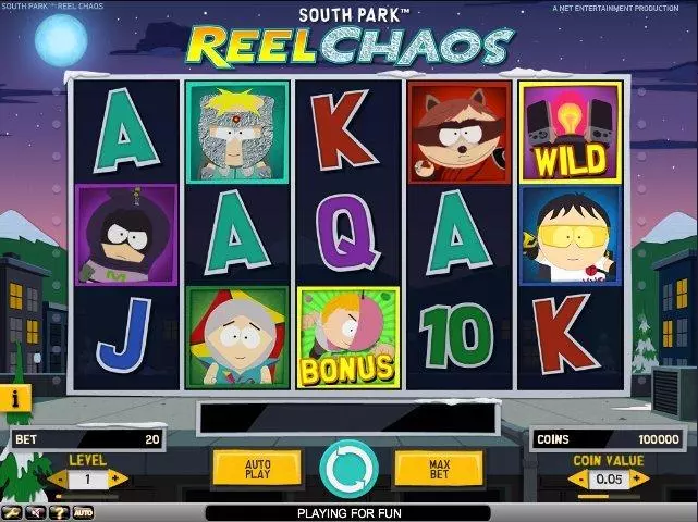 South Park: reel chaos  Real Money Slot made by NetEnt - Main Screen Reels