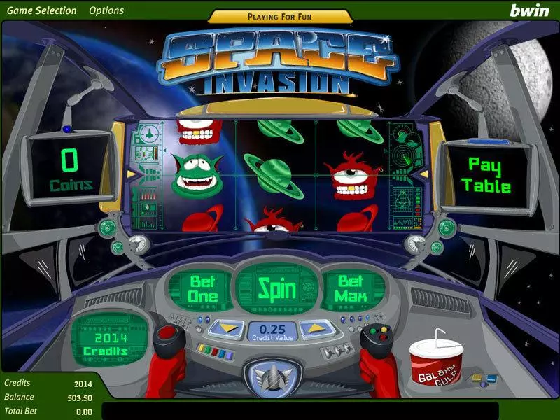 Space Invasion  Real Money Slot made by Amaya - Main Screen Reels
