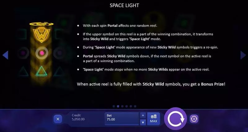 Space Lights  Real Money Slot made by Playson - Info and Rules