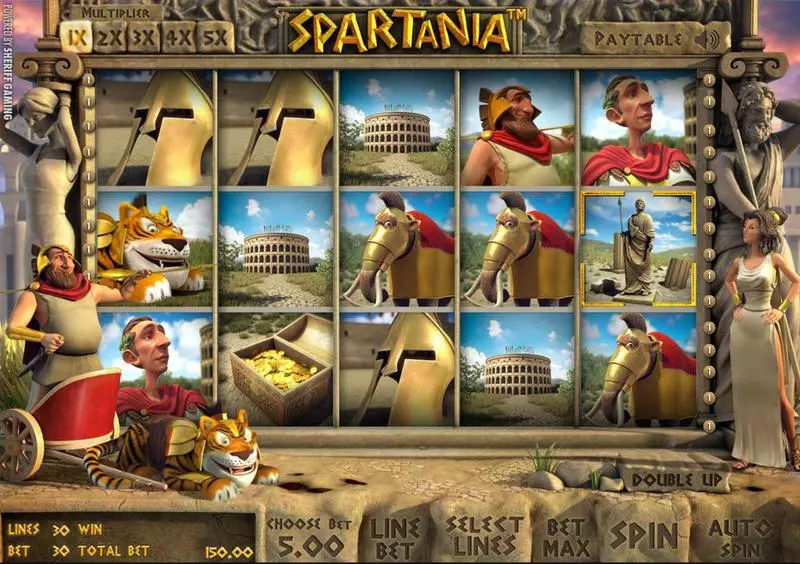 Spartania  Real Money Slot made by StakeLogic - Main Screen Reels