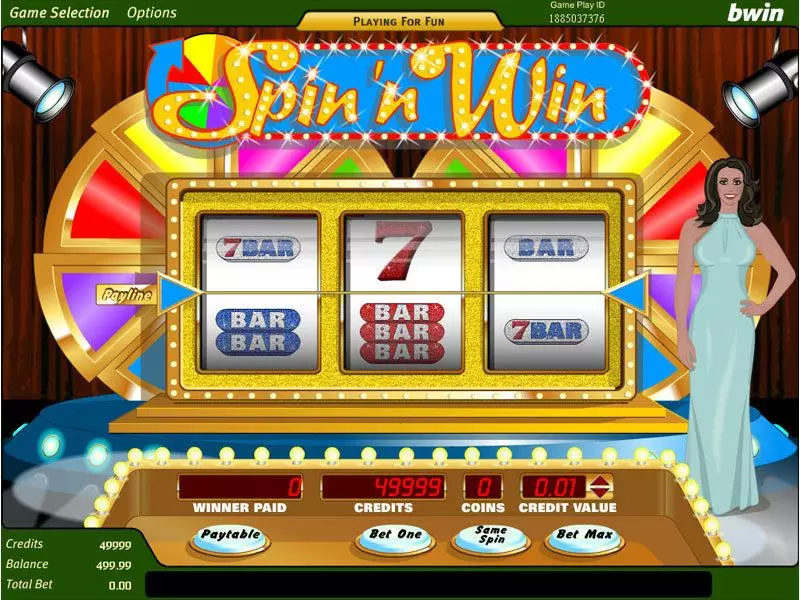 Spin 'N' Win  Real Money Slot made by Amaya - Main Screen Reels