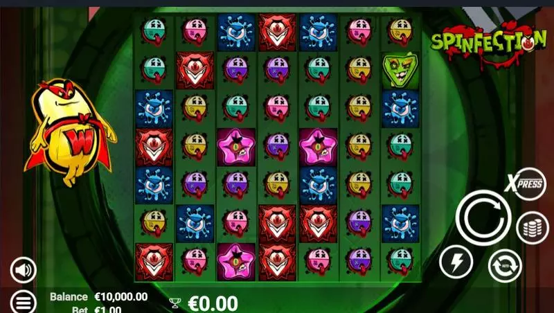 Spinfection  Real Money Slot made by AvatarUX - Main Screen Reels