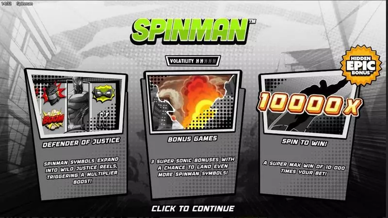 Spinman  Real Money Slot made by Hacksaw Gaming - Info and Rules