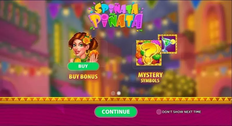 Spiñata Piñata  Real Money Slot made by StakeLogic - Introduction Screen
