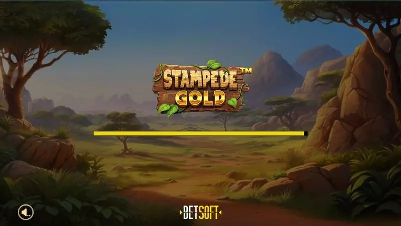Stampede Gold  Real Money Slot made by BetSoft - Introduction Screen