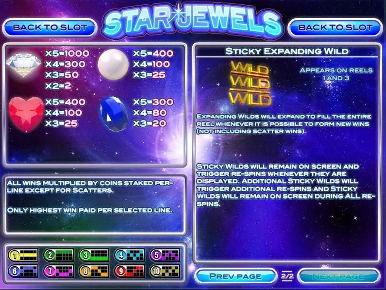 Star Jewels  Real Money Slot made by Rival - Info and Rules