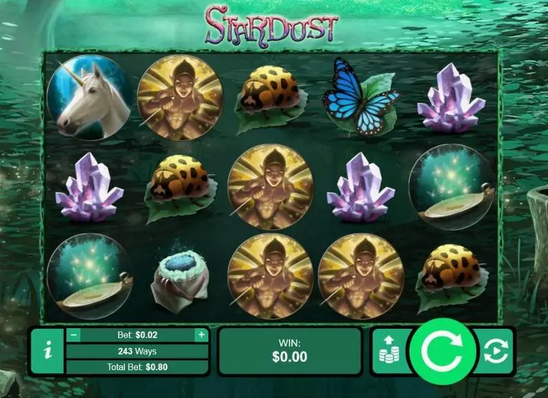 Stardust  Real Money Slot made by RTG - Main Screen Reels
