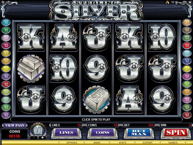 Sterling Silver  Real Money Slot made by Microgaming - Main Screen Reels