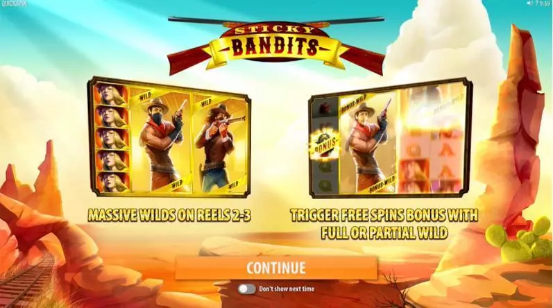 Sticky Bandits  Real Money Slot made by Quickspin - Info and Rules