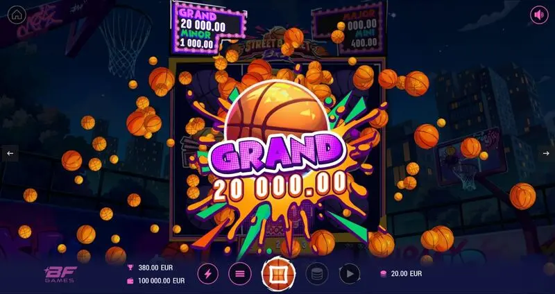 Street Basket 3×3  Real Money Slot made by BF Games - Introduction Screen
