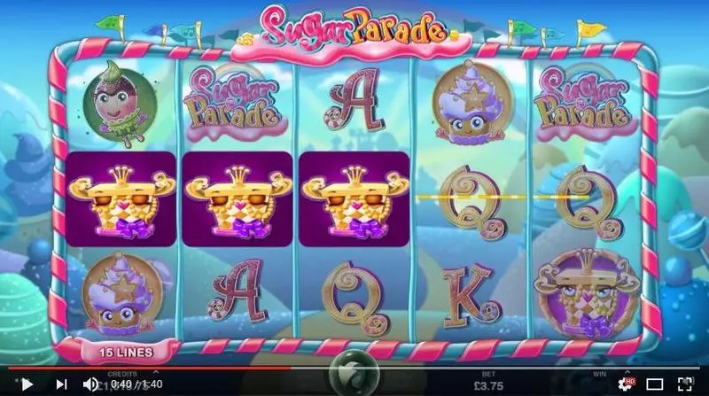 Sugar Parade  Real Money Slot made by Microgaming - Main Screen Reels