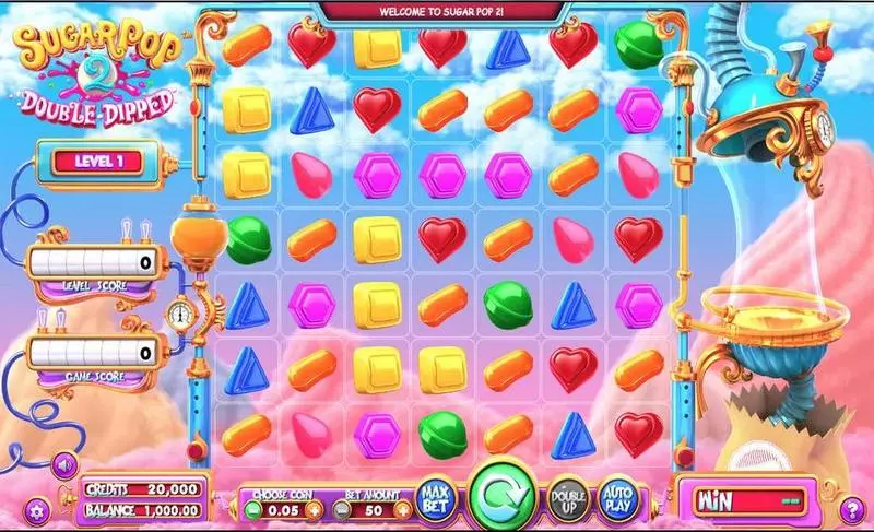 Sugar Pop 2: Double Dipped  Real Money Slot made by BetSoft - Main Screen Reels