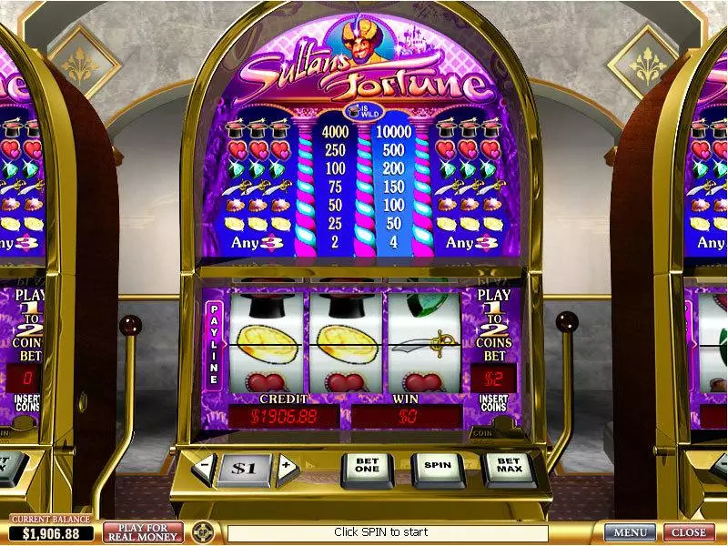 Sultan's Fortune  Real Money Slot made by PlayTech - Main Screen Reels