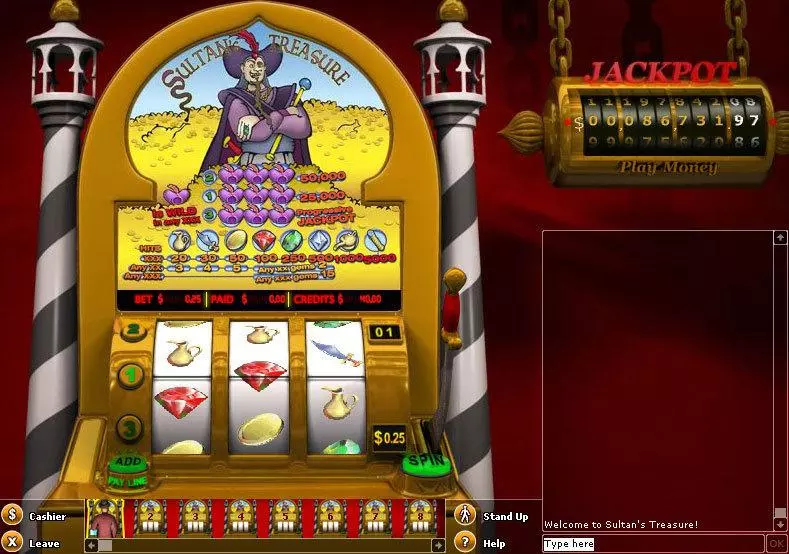Sultans Treasure  Real Money Slot made by NetEnt - Main Screen Reels