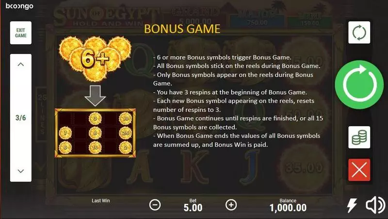 Sun Of Egypt  Real Money Slot made by Booongo - Bonus 2