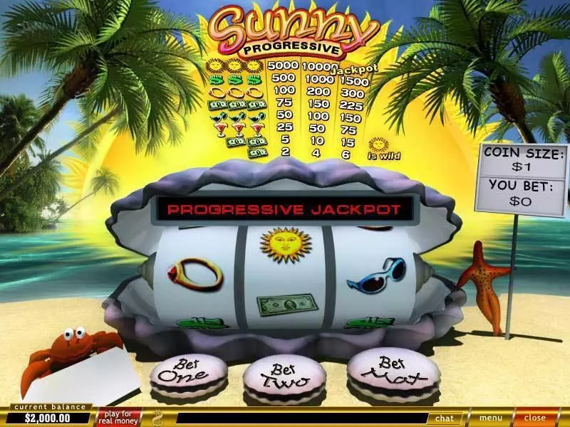 Sunny  Real Money Slot made by PlayTech - Main Screen Reels