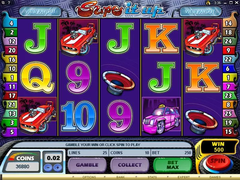 Supe It Up  Real Money Slot made by Microgaming - Main Screen Reels