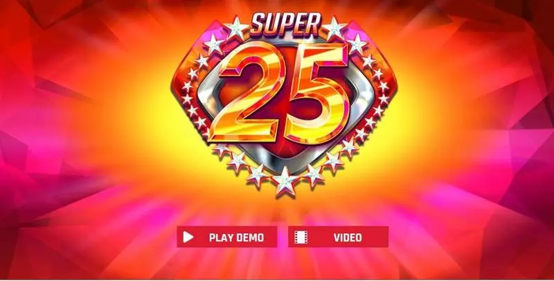 Super 25 Stars  Real Money Slot made by Red Rake Gaming - Introduction Screen
