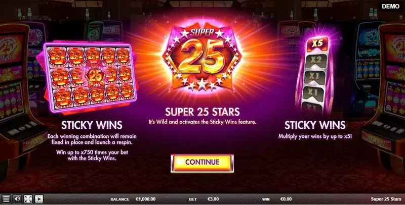 Super 25 Stars  Real Money Slot made by Red Rake Gaming - Info and Rules