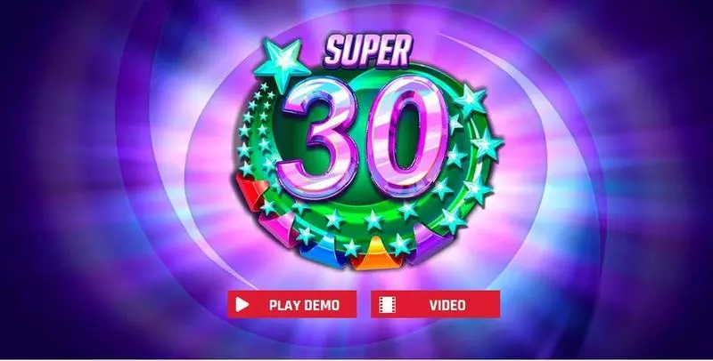 Super 30 Stars  Real Money Slot made by Red Rake Gaming - Introduction Screen
