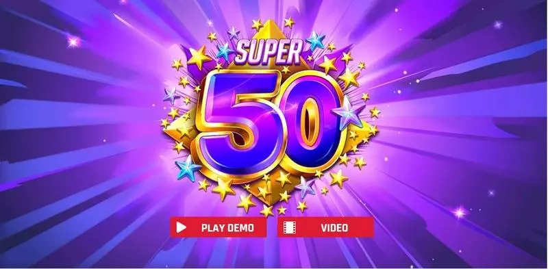 Super 50 Stars  Real Money Slot made by Red Rake Gaming - Introduction Screen