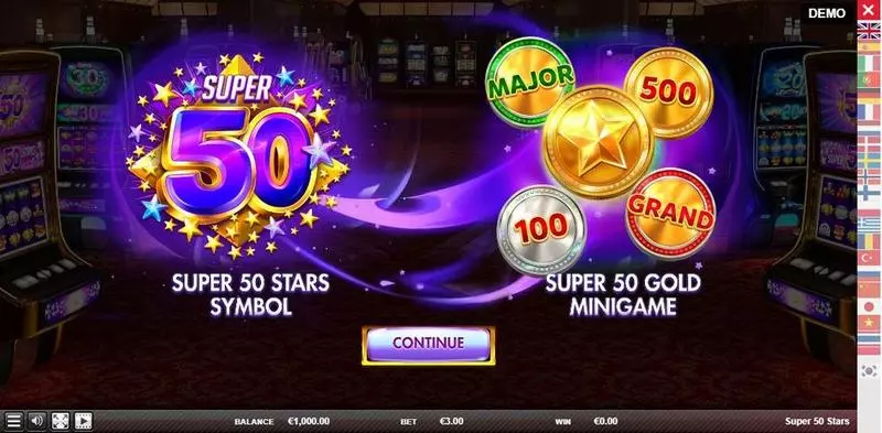 Super 50 Stars  Real Money Slot made by Red Rake Gaming - Info and Rules