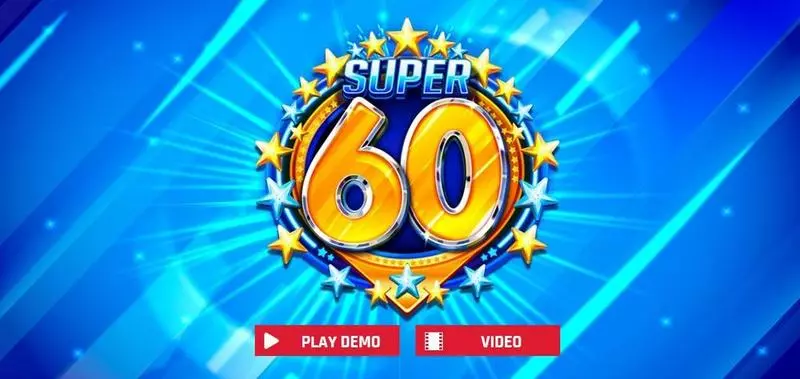 Super 60 Stars  Real Money Slot made by Red Rake Gaming - Introduction Screen