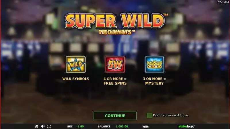 Super Wild Megaways  Real Money Slot made by StakeLogic - Info and Rules
