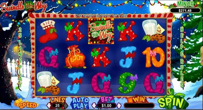 Swindle All The Way  Real Money Slot made by RTG - Main Screen Reels