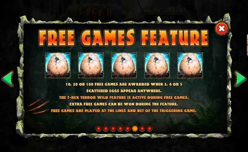 T-Rex II  Real Money Slot made by RTG - Bonus 1