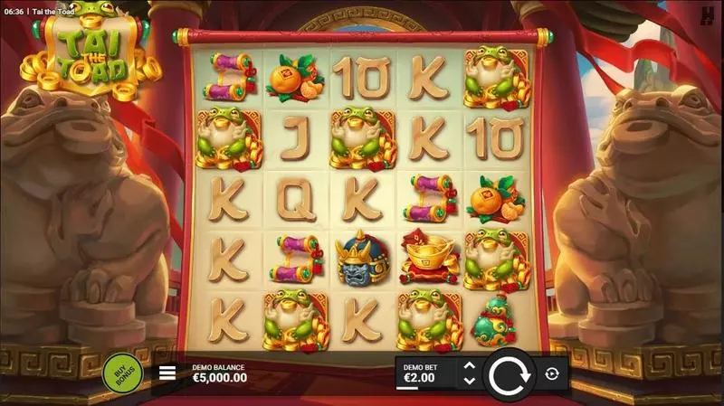 Tai the Toad  Real Money Slot made by Hacksaw Gaming - Main Screen Reels