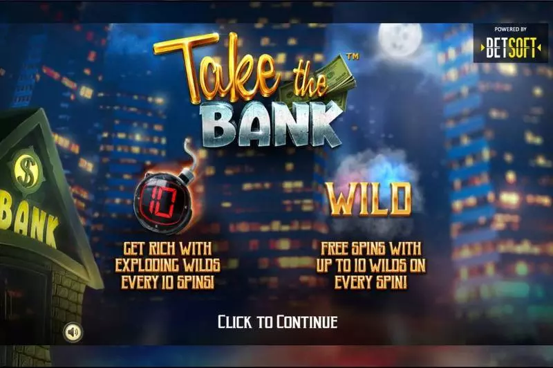 Take the Bank  Real Money Slot made by BetSoft - Info and Rules