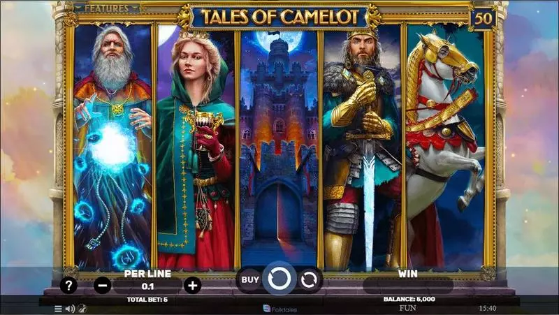 Tales of Camelot  Real Money Slot made by Spinomenal - Main Screen Reels