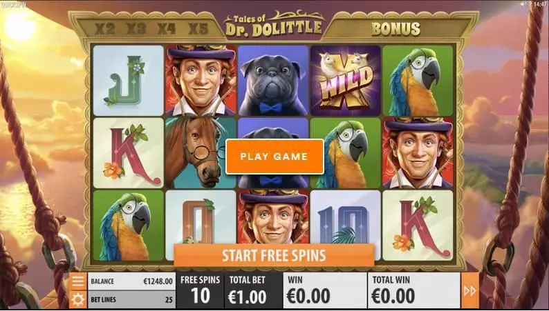 Tales of Dr. Dolittle  Real Money Slot made by Quickspin - Main Screen Reels