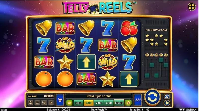 Telly Reels  Real Money Slot made by Wazdan - Main Screen Reels