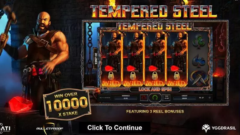 Tempered Steel  Real Money Slot made by Bulletproof Games - Info and Rules
