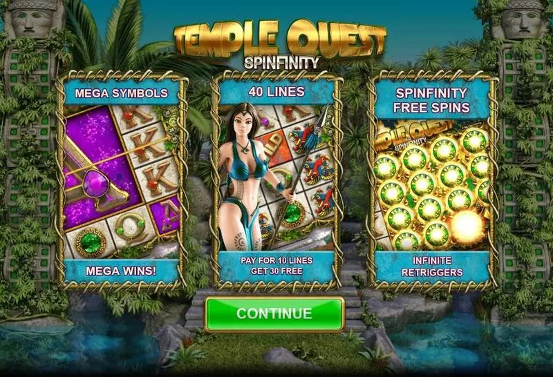 Temple Quest Spinfinity  Real Money Slot made by Big Time Gaming - Info and Rules